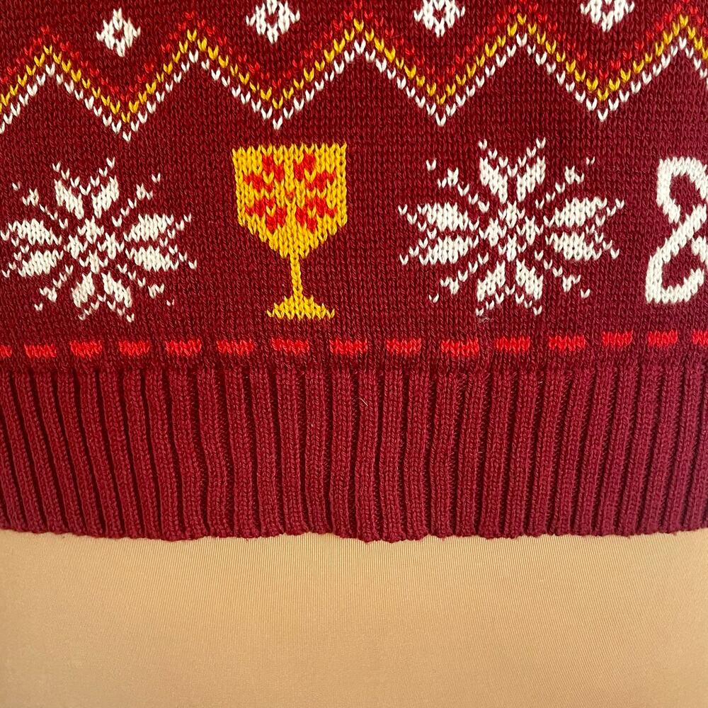 Game of Thrones I Drink and I Know Things Ugly Christmas Sweater Red Size Small - Picture 6 of 10